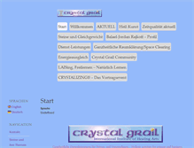 Tablet Screenshot of crystal-grail.de